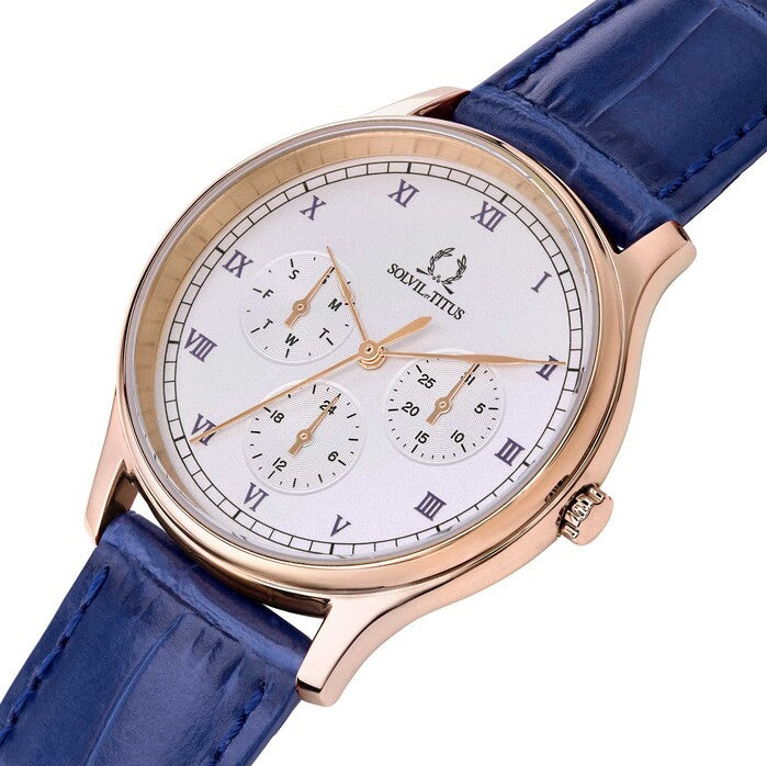 นาฬิกาผู้หญิง Classicist มัลติฟังชัน ระบบควอตซ์ สายหนัง ขนาดตัวเรือน 36 มม. (W06-03257-004)