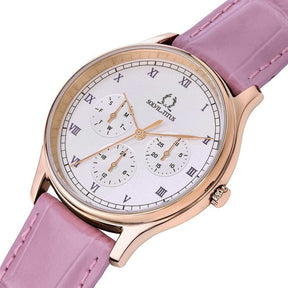 นาฬิกาผู้หญิง Classicist มัลติฟังชัน ระบบควอตซ์ สายหนัง ขนาดตัวเรือน 36 มม. (W06-03257-005)