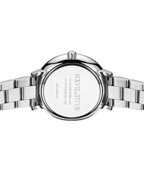 นาฬิกาผู้หญิง Interlude มัลติฟังก์ชัน ระบบควอตซ์ สายสแตนเลสสตีล ขนาดตัวเรือน 36 มม. (W06-03259-001)