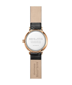 นาฬิกาผู้หญิง Interlude มัลติฟังก์ชัน ระบบควอตซ์ สายหนัง ขนาดตัวเรือน 36 มม. (W06-03259-005)