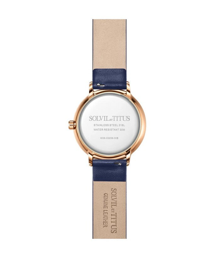 นาฬิกาผู้หญิง Interlude มัลติฟังก์ชัน ระบบควอตซ์ สายหนัง ขนาดตัวเรือน 36 มม. (W06-03259-008)