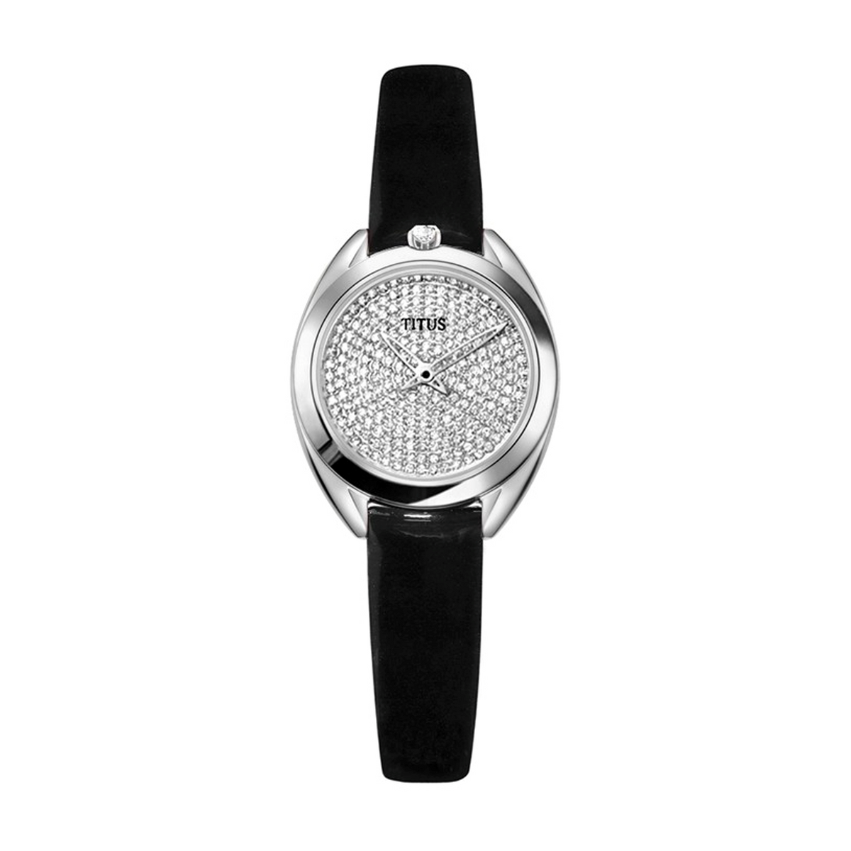 นาฬิกาผู้หญิง Ring & Knot 2 เข็ม ระบบควอตซ์ สายหนัง ขนาดตัวเรือน 24 มม. (W06-03260-001)
