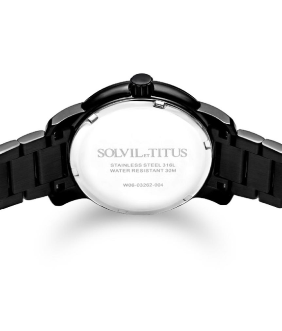 [Online Exclusive] นาฬิกาผู้หญิง Devot มัลติฟังก์ชัน ระบบควอตซ์ สายสแตนเสลสตีล ขนาดตัวเรือน 34.5 มม. (W06-03262-004)
