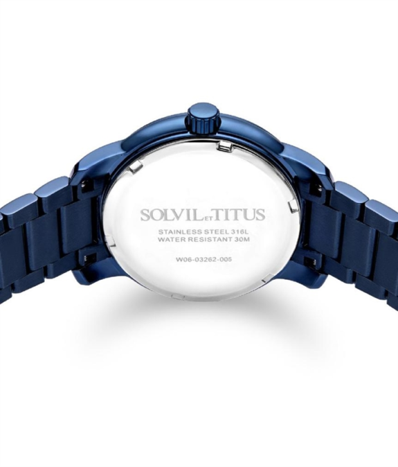 [Online Exclusive] นาฬิกาผู้หญิง Devot มัลติฟังก์ชัน ระบบควอตซ์ สายสแตนเสลสตีล ขนาดตัวเรือน 34.5 มม. (W06-03262-005)