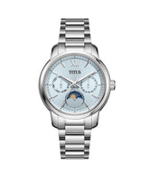 นาฬิกาผู้หญิง Devot มัลติฟังก์ชัน ระบบควอตซ์ สายสแตนเสลสตีล ขนาดตัวเรือน 34.5 มม. (W06-03262-007)