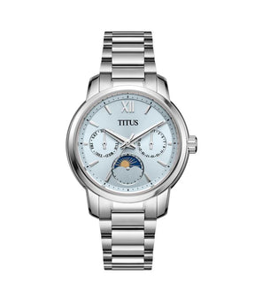 นาฬิกาผู้หญิง Devot มัลติฟังก์ชัน ระบบควอตซ์ สายสแตนเสลสตีล ขนาดตัวเรือน 34.5 มม. (W06-03262-007)