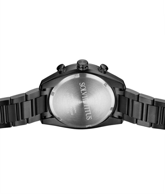 นาฬิกาผู้ชาย Modernist โครโนกราฟ ระบบควอตซ์ สายสแตนเลสสตีล ขนาดตัวเรือน 44 มม. (W06-03265-003)