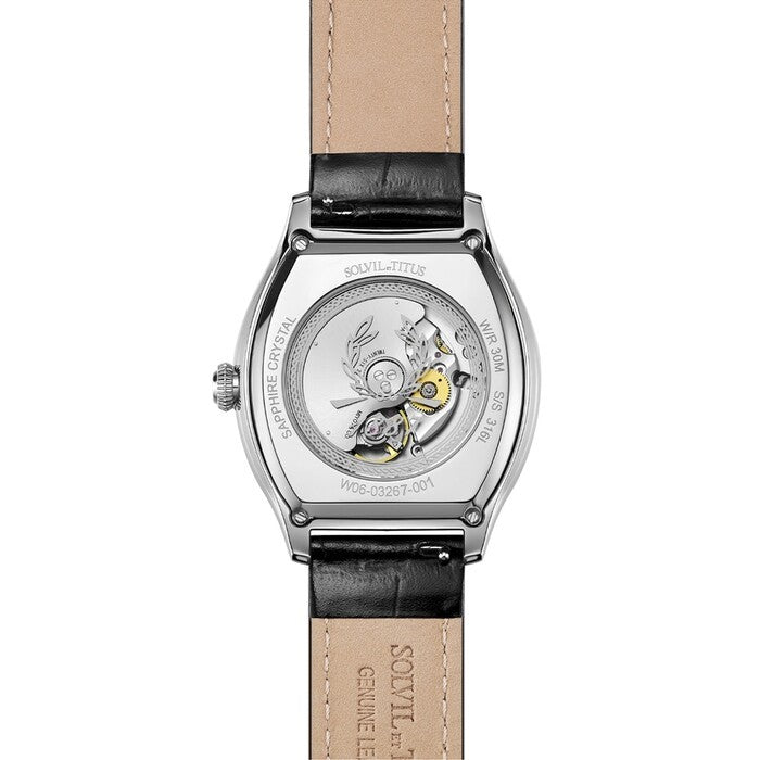 นาฬิกาผู้ชาย Barrique มัลติฟังก์ชัน ระบบออโตเมติก สายหนัง ขนาดตัวเรือน 40 มม. (W06-03267-001)