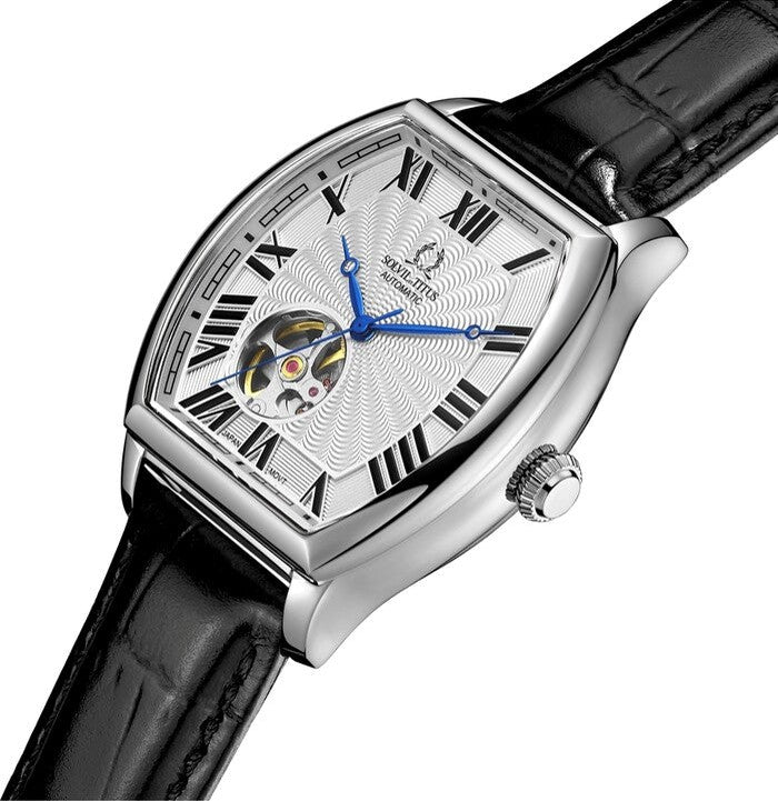 นาฬิกาผู้ชาย Barrique มัลติฟังก์ชัน ระบบออโตเมติก สายหนัง ขนาดตัวเรือน 40 มม. (W06-03268-001)