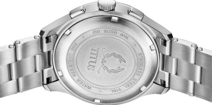นาฬิกาผู้ชาย Modernist โครโนกราฟ ระบบควอตซ์ สายสแตนเลสสตีล ขนาดตัวเรือน 40 มม. (W06-03276-002)