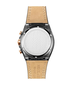 นาฬิกาผู้ชาย Modernist โครโนกราฟ ระบบควอตซ์ สายหนัง ขนาดตัวเรือน 42.8 มม. (W06-03285-003)