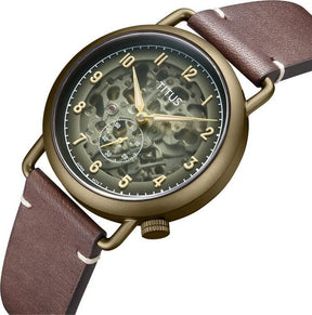 นาฬิกาผู้ชาย Exquisite 3 เข็ม ระบบออโตเมติก สายหนัง ขนาดตัวเรือน 40 มม. (W06-03299-003)
