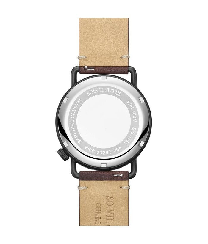 นาฬิกาผู้ชาย Exquisite 3 เข็ม ระบบออโตเมติก สายหนัง ขนาดตัวเรือน 40 มม. (W06-03299-004)