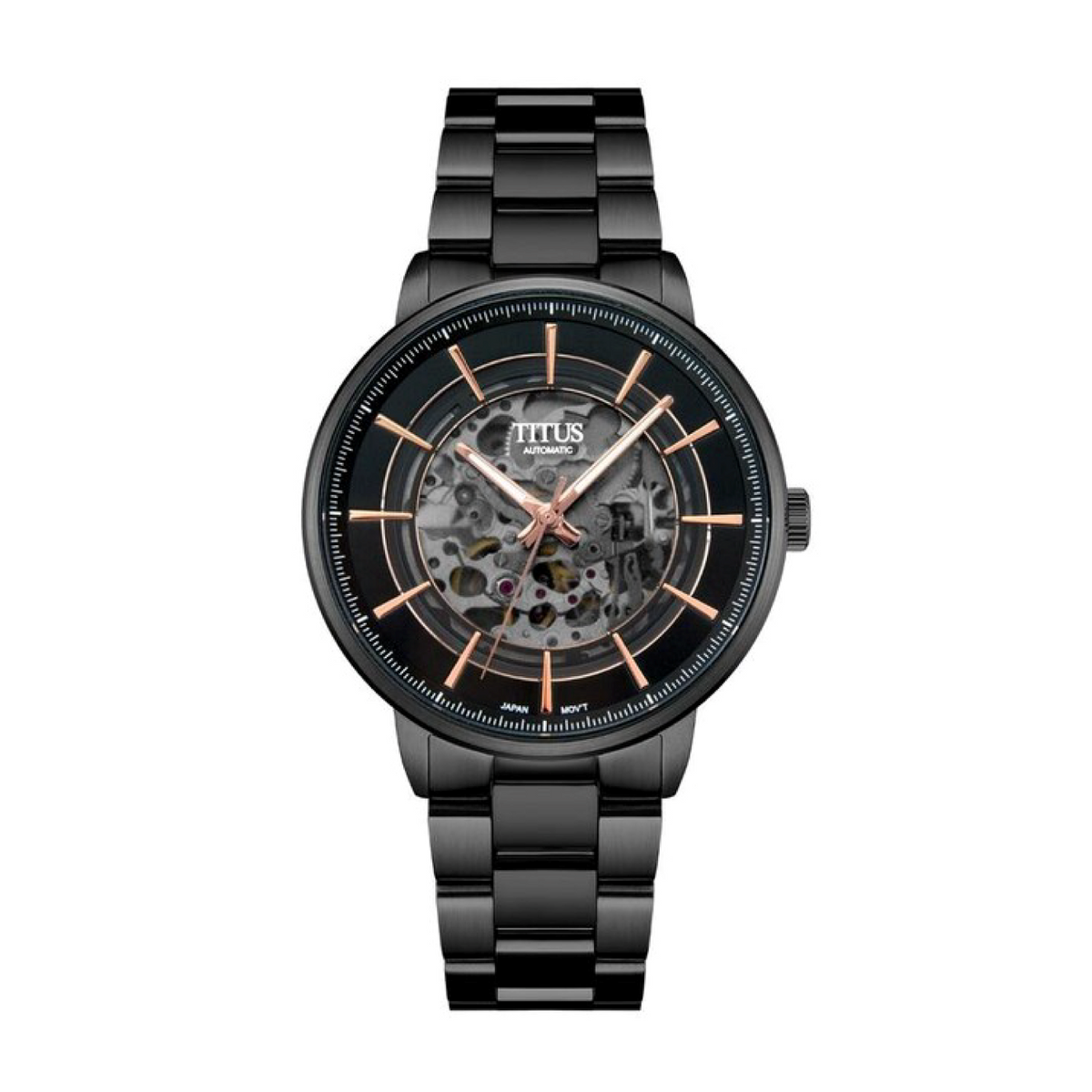 นาฬิกาผู้ชาย Enlight 3 เข็ม ระบบออโตเมติก สายสแตนเลสสตีล ขนาดตัวเรือน 42 มม. (W06-03305-003)