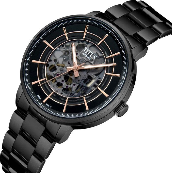 นาฬิกาผู้ชาย Enlight 3 เข็ม ระบบออโตเมติก สายสแตนเลสสตีล ขนาดตัวเรือน 42 มม. (W06-03305-003)