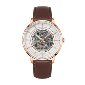 นาฬิกาผู้ชาย Enlight 3 เข็ม ระบบออโตเมติก สายหนัง ขนาดตัวเรือน 42 มม. (W06-03305-005)