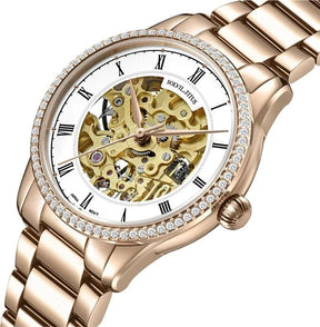 นาฬิกาผู้หญิง Enlight 3 เข็ม ระบบออโตเมติก สายสแตนเลสสตีล ขนาดตัวเรือน 34 มม. (W06-03311-001)