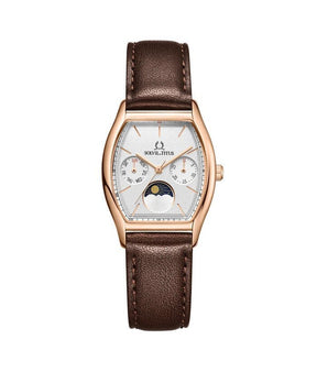 นาฬิกาผู้หญิง Barista มัลติฟังก์ชัน กลางวัน-กลางคืน ระบบควอตซ์ สายหนัง ขนาดตัวเรือน 31 มม. (W06-03324-002)
