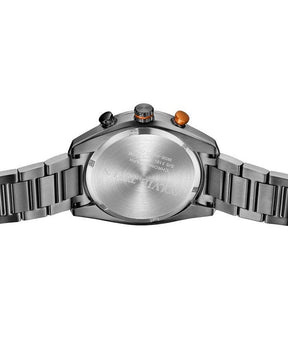 นาฬิกาผู้ชาย Modernist โครโนกราฟ ระบบควอตซ์ สายสแตนเลสสตีล ขนาดตัวเรือน 45 มม. (W06-03331-005)