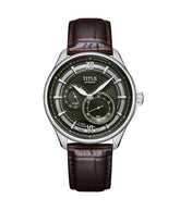นาฬิกาผู้ชาย Exquisite มัลติฟังก์ชัน ระบบออโตเมติก สายหนัง ขนาดตัวเรือน 41 มม. (W06-03332-002)