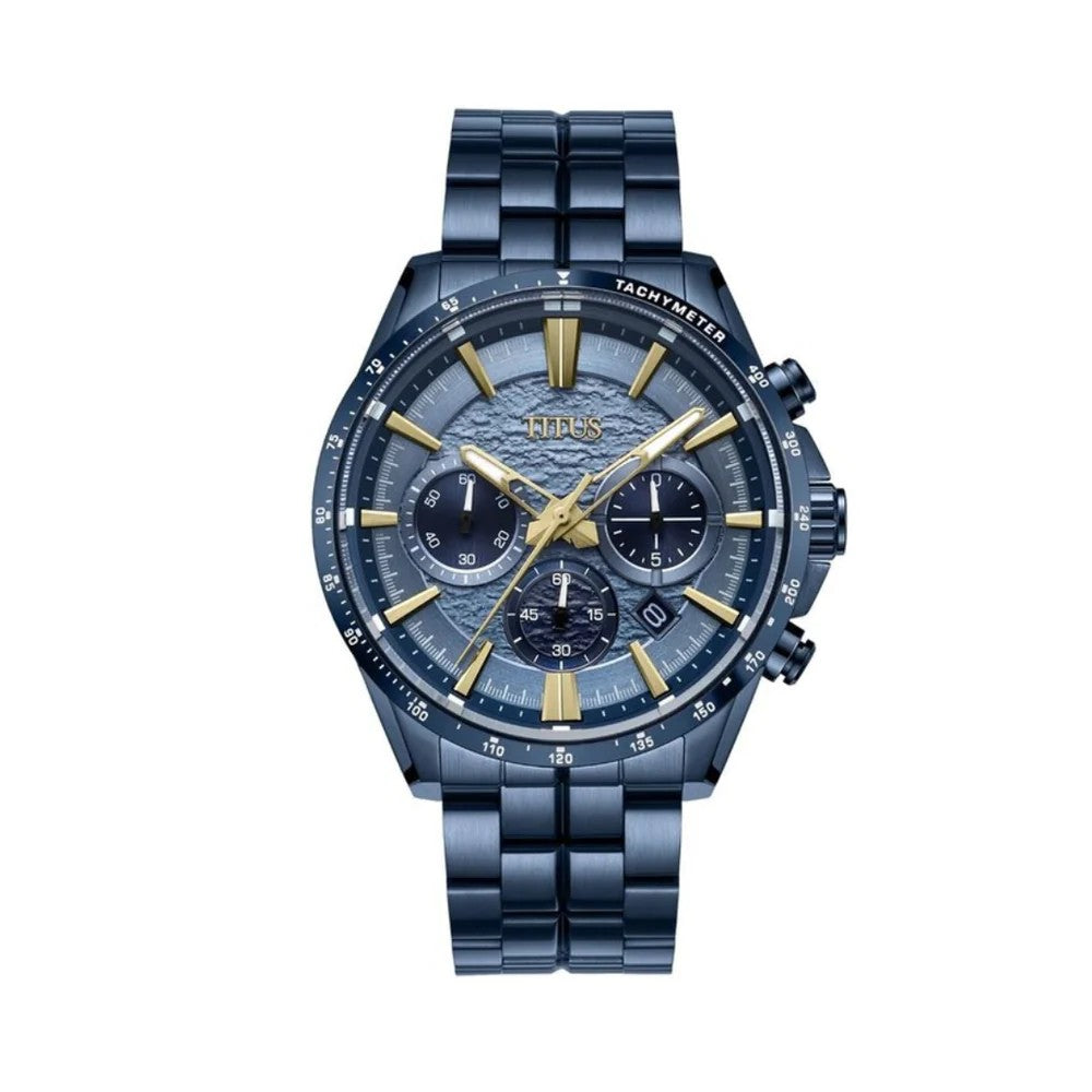 นาฬิกาผู้ชาย Saber โครโนกราฟ ระบบควอตซ์ สายสแตนเลสสตีล ขนาดตัวเรือน 44.2 มม. (W06-03337-008)