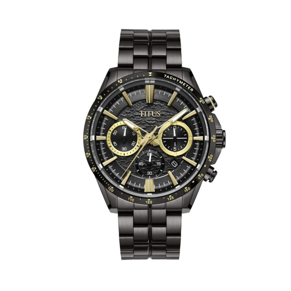 นาฬิกาผู้ชาย Saber โครโนกราฟ ระบบควอตซ์ สายสแตนเลสสตีล ขนาดตัวเรือน 44.2 มม. (W06-03337-009)
