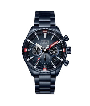 นาฬิกาผู้ชาย Saber โครโนกราฟ ระบบควอตซ์ สายสเตนเลสสตีล ขนาดตัวเรือน 42 มม. (W06-03364-003)