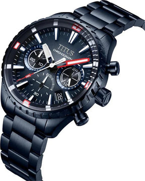 นาฬิกาผู้ชาย Saber โครโนกราฟ ระบบควอตซ์ สายสเตนเลสสตีล ขนาดตัวเรือน 42 มม. (W06-03364-003)