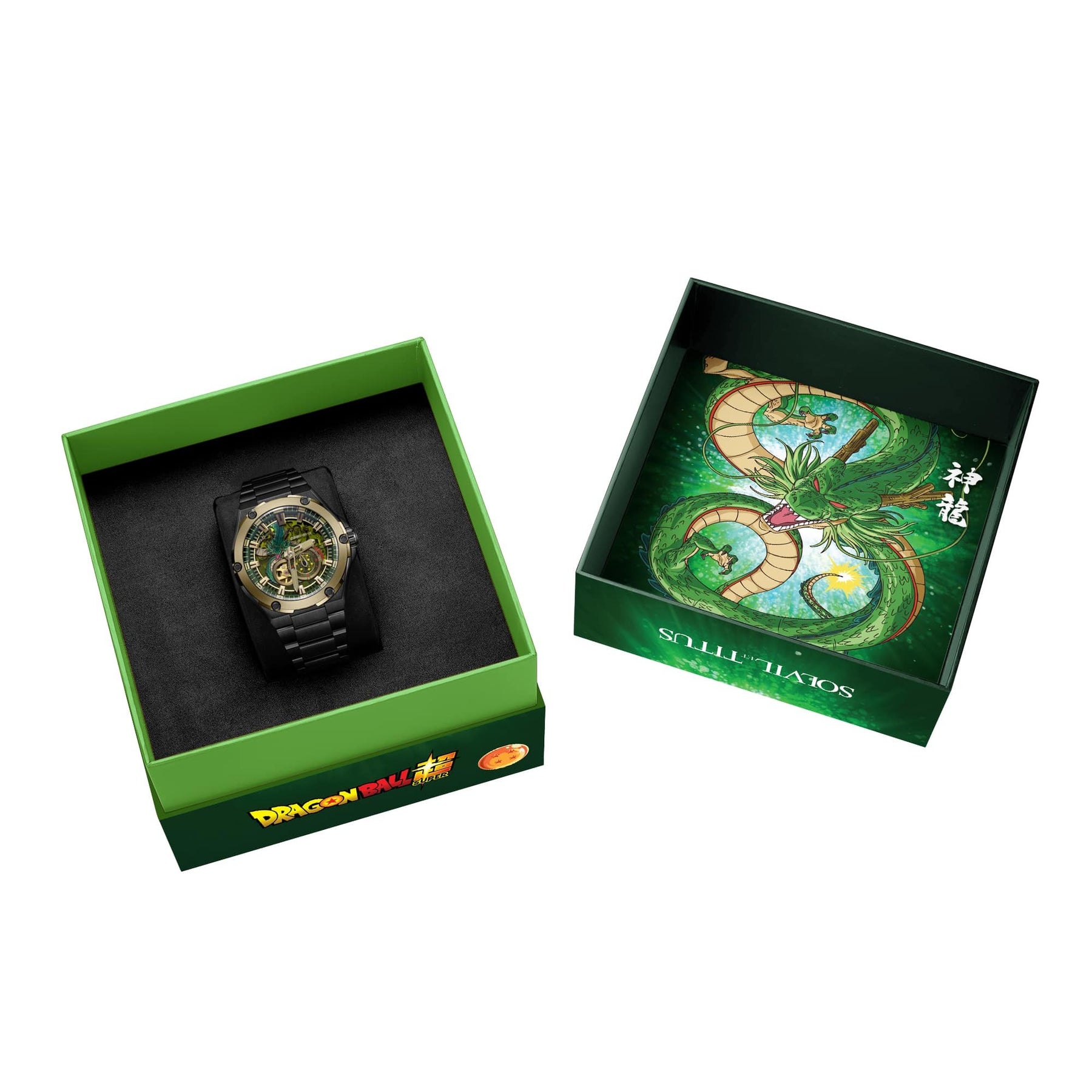 [Pre-Order] นาฬิกาผู้ชาย Dragon Ball Super Voyager Collection “Shenron” รุ่น Limited Edition นาฬิการะบบกลไกอัตโนมัติแบบเปลือยกลไก สายสเตนเลสสตีล ขนาดตัวเรือน 44 มม. (W06-03393-002)
