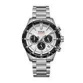 นาฬิกาผู้ชาย Saber โครโนกราฟ ระบบควอตซ์ สายสเตนเลสสตีล ขนาดตัวเรือน 42.2 มม. (W06-03401-001)