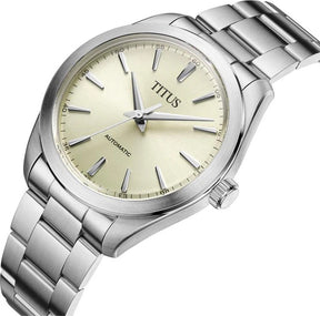 นาฬิกาผู้ชาย Cervus 3 เข็ม ระบบออโตเมติก สายสเตนเลสสตีล ขนาดตัวเรือน 39 มม. (W06-03403-001)