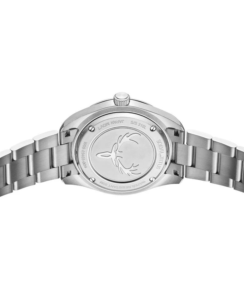 นาฬิกาผู้ชาย Cervus 3 เข็ม ระบบออโตเมติก สายสเตนเลสสตีล ขนาดตัวเรือน 39 มม. (W06-03403-004)