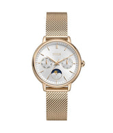 นาฬิกาผู้หญิง Fashionista มัลติฟังก์ชัน ระบบควอตซ์ สายถักสเตนเลสสตีล ขนาดตัวเรือน 32 มม. (W06-03404-002)