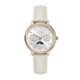 นาฬิกาผู้หญิง Fashionista มัลติฟังก์ชัน ระบบควอตซ์ สายหนัง ขนาดตัวเรือน 32 มม. (W06-03404-008)