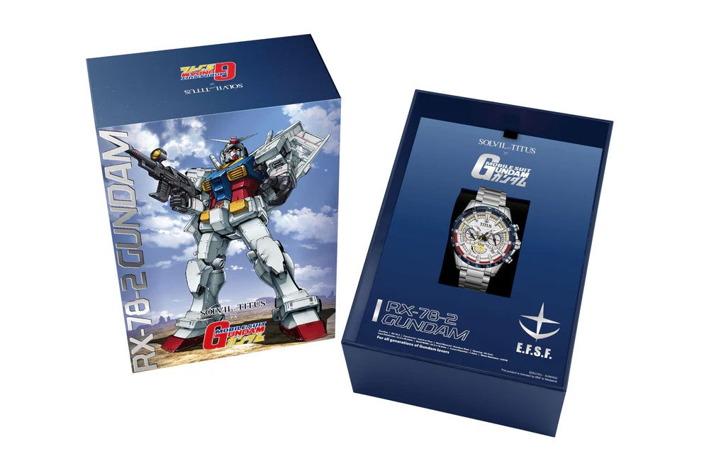 [Pre-Order] Solvil et Titus × Mobile Suit Gundam Limited-Edition Saber Collection “RX-78-2 Gundam” รุ่นลิมิเต็ดอิดิชัน นาฬิการะบบโครโนกราฟ สายสเตนเลสสตีล ขนาดตัวเรือน 42.2 มม. (W06-03407-001)
