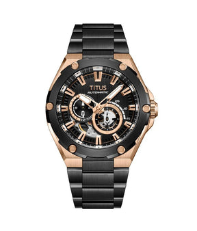 นาฬิกาผู้ชาย Voyager มัลติฟังก์ชัน ระบบออโตเมติก สายสเตนเลสสตีล ขนาดตัวเรือน 44 มม. (W06-03410-003)