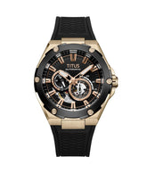 นาฬิกาผู้ชาย Voyager มัลติฟังก์ชัน ระบบออโตเมติก สายซิลิโคน ขนาดตัวเรือน 44 มม. (W06-03410-006)