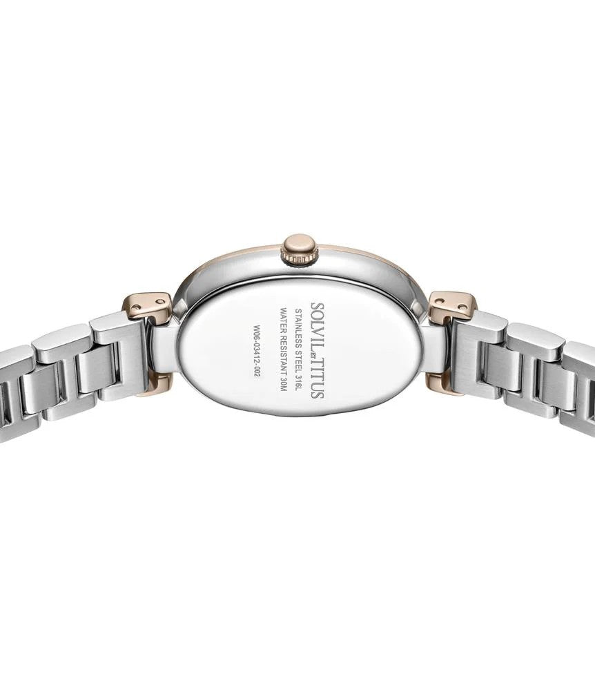 นาฬิกาผู้หญิง Fair Lady 3 เข็ม ระบบควอตซ์ สายสเตนเลสสตีล ขนาดตัวเรือน 20 มม. (W06-03412-002)