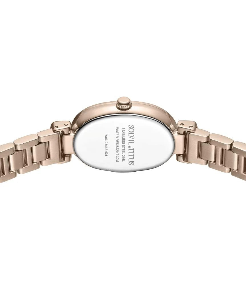 นาฬิกาผู้หญิง Fair Lady 3 เข็ม ระบบควอตซ์ สายสเตนเลสสตีล ขนาดตัวเรือน 20 มม. (W06-03412-003)