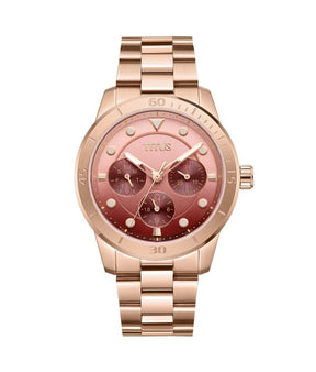 นาฬิกาผู้หญิง Aspira มัลติฟังก์ชัน ระบบควอตซ์ สายสเตนเลสสตีล ขนาดตัวเรือน 36 มม. (W06-03413-005)