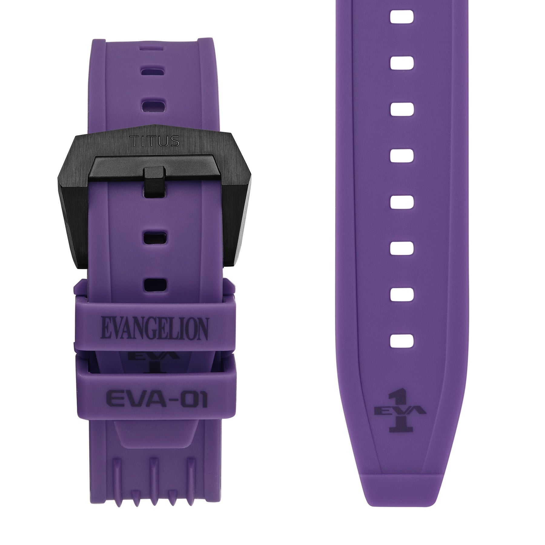 [Pre-Order] Solvil et Titus x EVANGELION "EVA-01" Limited Edition นาฬิกาออโตเมติก มาพร้อมสายซิลิโคน 2 เส้น มัลติฟังก์ชัน Quest Collection ขนาดตัวเรือน 44 มม. (W06-03426-001)