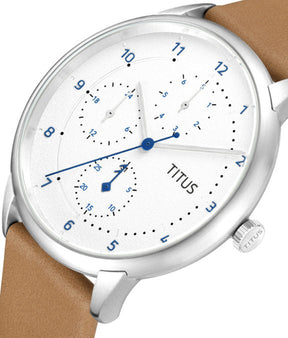นาฬิกาผู้ชาย Nordic Tale มัลติฟังก์ชัน ระบบควอตซ์ สายหนัง (W06-03143)