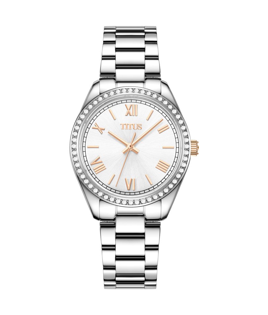 นาฬิกาผู้หญิง Fair Lady 3 เข็ม ระบบควอตซ์ สายสแตนเลสสตีล ขนาดตัวเรือน 32 มม. (W06-03150-001)