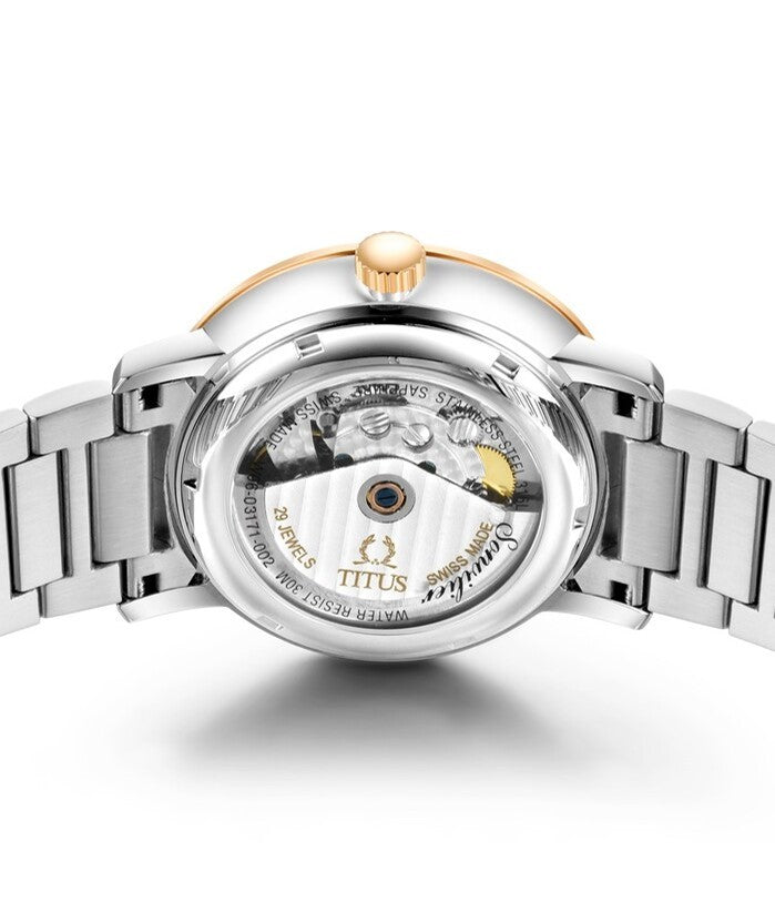 นาฬิกาผู้ชาย Sonvilier 3 เข็ม วันที่ ระบบออโตเมติก สายสแตนเลสสตีล ขนาดตัวเรือน 42 มม. (W06-03171-002)