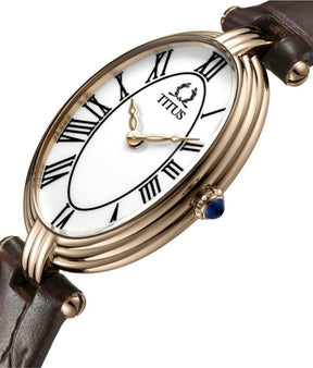 นาฬิกาผู้หญิง Once 2 เข็ม ระบบควอตซ์ สายหนัง ขนาดตัวเรือน 22 มม. (W06-03207-003)
