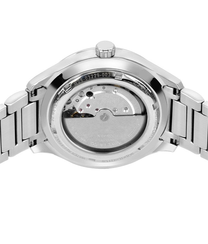 นาฬิกาผู้ชาย Silverlight 3 เข็ม วันที่ ระบบออโตเมติก สายสแตนเลสสตีล ขนาดตัวเรือน 41 มม. (W06-03229-003)