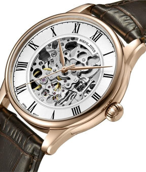 นาฬิกาผู้ชาย Enlight 3 เข็ม ระบบออโตเมติก สายหนัง ขนาดตัวเรือน 40 มม. (W06-03234-004)