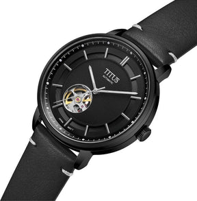 นาฬิกาผู้ชาย Enlight 3 เข็ม ระบบออโตเมติก สายหนัง ขนาดตัวเรือน 42 มม. (W06-03277-008)