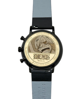[พร้อมส่ง] นาฬิกาผู้ชาย Solvil et Titus x One Piece "ซันจิ" (Sanji) คอลเลกชัน Interlude โครโนกราฟ ระบบควอตซ์ สายหนัง ขนาดตัวเรือน 42 มม. (W06-03291-003)