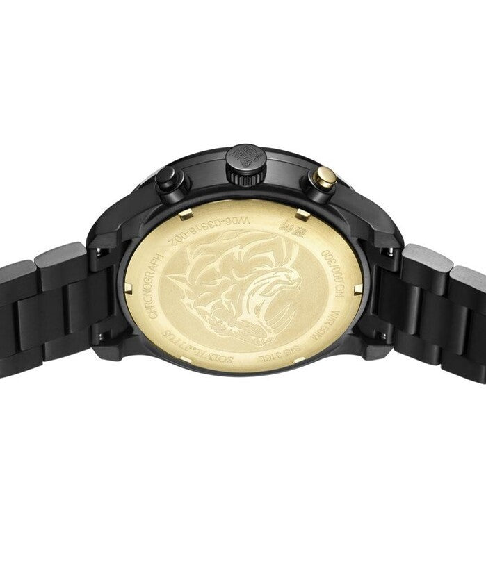 นาฬิกาผู้ชาย Lion Dance Saber โครโนกราฟ ระบบควอตซ์ สายสแตนเลสสตีล ขนาดตัวเรือน 43 มม. (W06-03318-002)